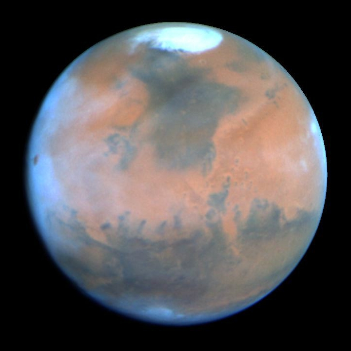 Mars, view from Hubble Space telescope